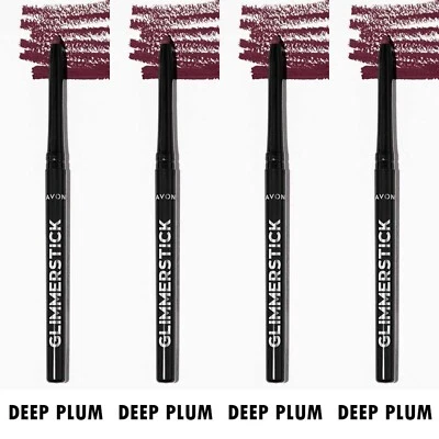 NEW Avon Glimmersticks Retractable Lip Liner  / DEEP PLUM / SET OF 4 - Image 1 of 4