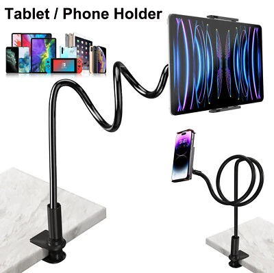 Universal Tablet Floor Stand Phone Holder Mount for iPad/iPhone/Samsung - Image 1 of 4