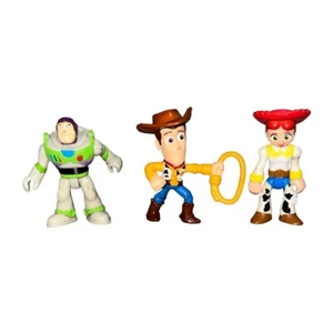3 Disney Toy Story Fisher Price Imaginext 3" Action Figures Woody Buzz Jesse - Picture 1 of 7