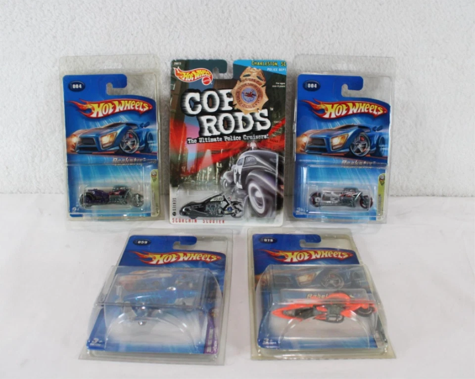 Лот из 6 удилищ Mattel Hot Wheels & Cop Reakstix Rebel Rides совершенно новые T196 - Изображение 1 из 4