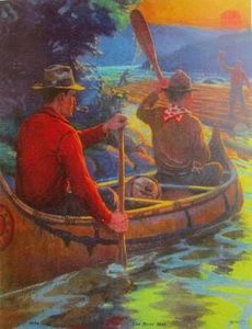 "The Rivermen", registratore di tronchi per canoa - Foto 1 di 1