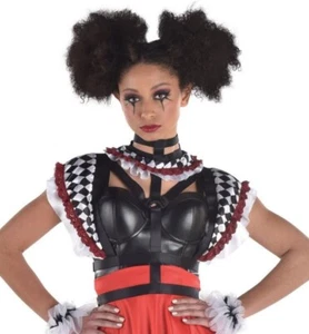 Clown Body Harness Black Evil S/M festival Halloween Adult Costume Accessory - Picture 1 of 3
