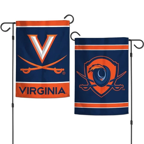 VIRGINIA CAVALIERS LOGO 12"X18" 2 SIDED GARDEN FLAG NEW WINCRAFT 😎 Cover