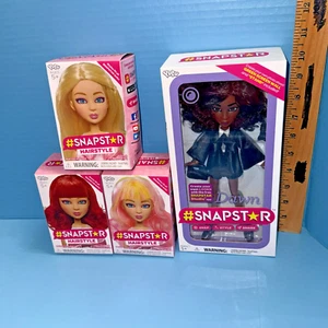 SnapStar Studio AA Black Dawn Doll & 3 Hairstyle Wigs Lot Yulu 2018 New In Box - Picture 1 of 6