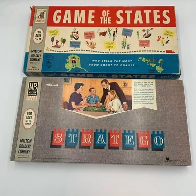 Stratego 1962 and Game of the States 1960 Board Games Complete - Image 1 of 4