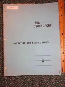 HP Oscilloscope 140A Operating & Service Manual ~ Original - Picture 1 of 8