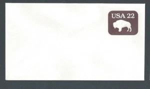 U608 22c Brown On White Mint Entire Size 12 Non Fluorescent  - Picture 1 of 1