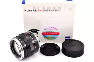 Carl Zeiss Planar T* 50mm f2 ZM Black for Leica M Mount from Japan Near Mint - Picture 1 of 17