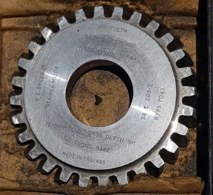 Gear skiving shaper cutter 28T 8CDP 9.2376 NDP 17° 29'43" NPA 30°HA 19.045"LEAD - Imagen 1 de 2