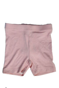 Something Navy Girls Ribbed Knit Elastic Waist Shorts Pink Size 12M