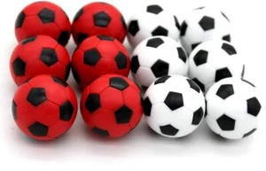Foosball Balls Foose Balls Replacement 12 Packs,Table Soccer Balls Red and Black - Picture 1 of 2