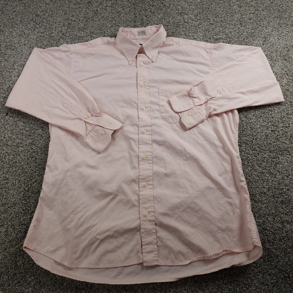 Camisa De Colección Gitman Bros Para Hombres 17 33 XL Rosa Abotonada TTX Pinpoint Vestido Oxford EE. UU. Foto 1 de 1