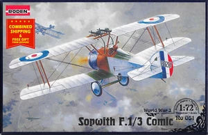 Roden 051 - 1/72 - Sopwith fumetto caccia-biplano britannico WWI model kit - Foto 1 di 11