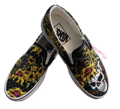 Van Classic Beauty Calavera y Flores Sin Cordones Unisex M 4.5 / W 6 NUEVO sin caja Foto 1 de 4