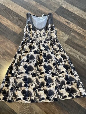 Kimchi Blue Casual Sleeveless Dress Abstract Floral Print Size 2 - Image 1 of 4