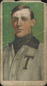 1909 T206 HARRY HINCHMAN POOR SOVEREIGN BASEBALL TOLEDO MUD HENS