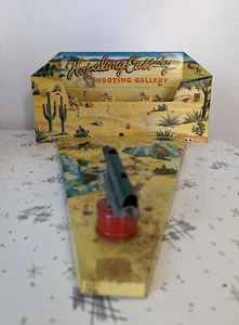 De colección Hopalong Cassidy Automatic Toy Co. Juguete de galería de tiro años 50 - Imagen 1 de 11