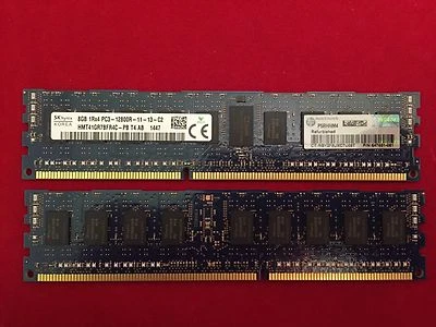 647899-B21 664691-001 647651-081 HP 8GB SR PC3-12800R Reg Memory CLean PULL **** - Image 1 of 3