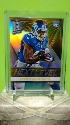 2014 Andre Williams Spectra "Next Level" Gold Prizm Rookie Refractor #d/25 SP  - Image 1 of 2