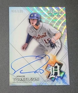 2021 Bowman Sterling SPENCER TORKELSON ON CARD AUTO WAVE REFRACTOR /125 - Picture 1 of 3