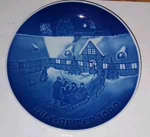 Piatto di Natale 1969 Bing & Grondahl B&G "Jule Aften" Danimarca porcellana vintage - Foto 1 di 2