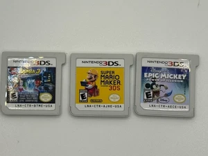 Nintendo 3ds Lot Lego Batman Super Mario Maker Epic Mickey 3ds Game Lot - Picture 1 of 3