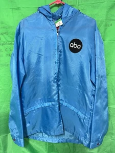 Chaqueta de lluvia cortavientos vintage ABC Wide World of Sports nailon azul nailon talla XL - Imagen 1 de 6