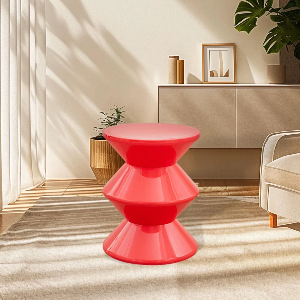 Sofa Stool Small Night Stand Unique Shape Side Table Multipurpose Stable Modern - Image 1 of 1
