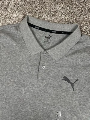 Camisa Puma Para Hombre XXL Golf Polo Gris Jaspeado Manga Corta Elastizada Tenis Atlético Foto 1 de 4