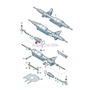 OEM Lemforder Rack and Pinion Bellow For 2015-2024 AUDI Q5 A6 A4 quattro 2.0TFSI - Picture 1 of 4
