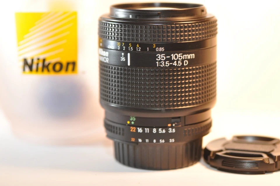 Nikon AF D Nikkor 35-105 mm f/3,5-4,5 FX lente zoom para FM2 n N80 D90 D7200 D850 Foto 1 de 4