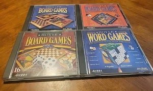 4 -Hoyle Game Partia - PC CD-ROM Puzzle planszowe Gry słowne Vintage PC Com - Zdjęcie 1 z 22