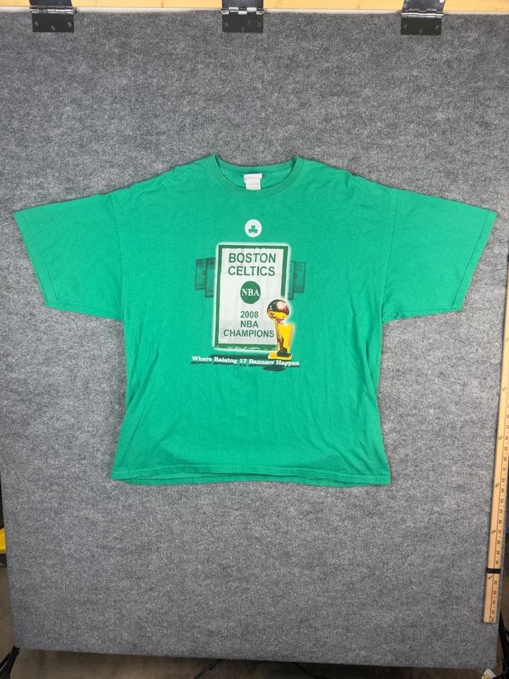 Camiseta Vintage Boston Celtics 2008 Campeones de la NBA Colección Exclusiva 2XL Y2K Foto 1 de 4