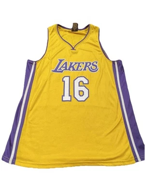 Camiseta de Los Angeles Lakers para hombre XL amarilla NBA Pau Gasol 16 enlaces marketing Foto 1 de 4
