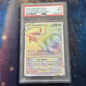 PSA 9 Serperior Vstar Pokémon Single, Silver Tempest Near Mint - Bild 1 von 3