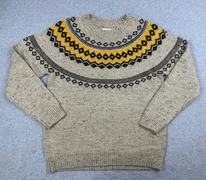 Original Wetterfester Vintage Pullover 1948 Fair Isle Nordic Knit Damen M - Bild 1 von 9