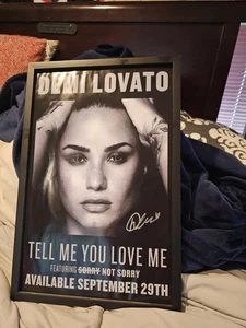 Poster Demi Lovato autografato con cornice 12x18 - Foto 1 di 2