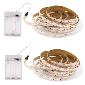 TV Backlight LED Strip Lights Battery Powered Waterproof Flexible Tape Lighting - Picture 1 of 15