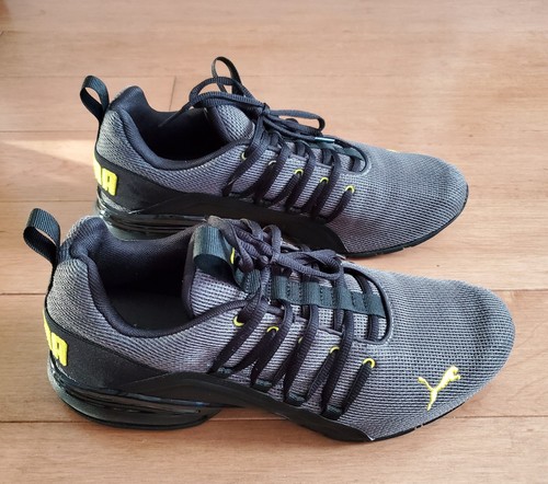 Sneakers Puma Axelion Uomo Taglia 10 5 Maglia Corsa Cross Training Nero Grigio