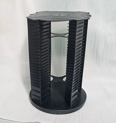 Fellowes 112 CDs Rotating Carousel Storage Display Tower Rack Holder Made in USA - Image 1 of 4