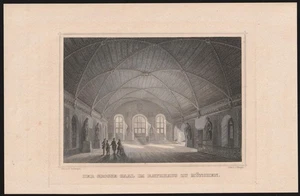 c1850 Grosser Saal Festsaal Altes Rathaus München Stahlstich-Innenansicht - Picture 1 of 1