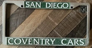 San Diego Coventry Cars San Diego, CA License Plate Frame for British Cars - Picture 1 of 2