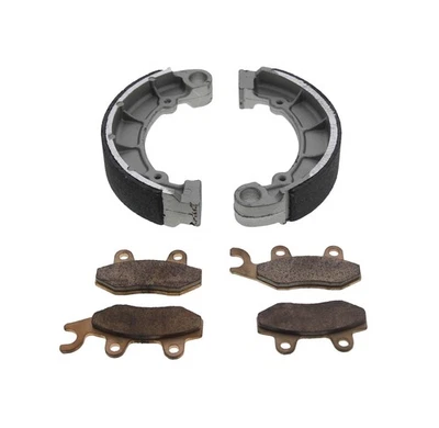 Kawasaki KLF400B KLF 400 1998 Bayou 4x4 pastillas de freno delanteras y zapatas de freno traseras Foto 1 de 4