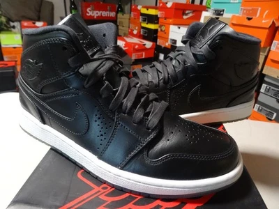 Nike Air Jordan 1 Mid Nouveau Black Ice Anthracite SZ 10 MENS 629151-003 VNDS - Image 1 of 4