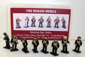 Fire Brigade models 1/72 Scale - FBM10 Wartime set 1940s Figure set - Picture 1 of 1