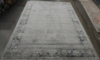 LIGHT BLUE 6'-7" X 9'-2" Back Stain Rug Reduced Price 1172608571 VTG117-7660-6 - Image 1 of 4