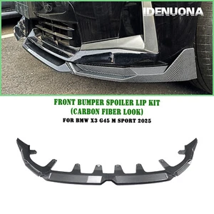 Alerón de parachoques delantero con aspecto de carbono divisor de labios para BMW X3 G45 M Sport 2025 - Imagen 1 de 1