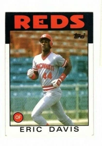 Topps 1986 Eric Davis Cincinnati Reds Baseball Card - Picture 1 of 2