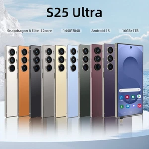 Teléfono inteligente desbloqueado 7,3 pulgadas 16 GB + 1 TB Android S25 Ultra 5G doble SIM teléfono móvil - Imagen 1 de 29