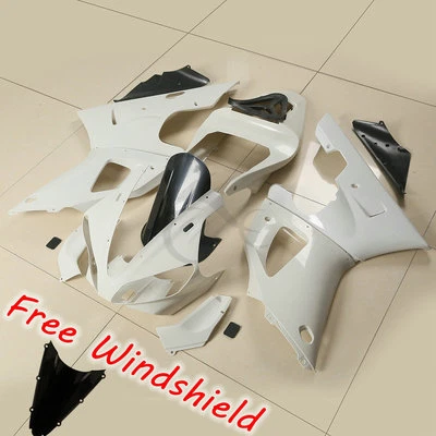 Set Injection Fairing Kit BodyWork For YAMAHA YZF R1 2000-2001 00 01 Unpainted - Image 1 of 4